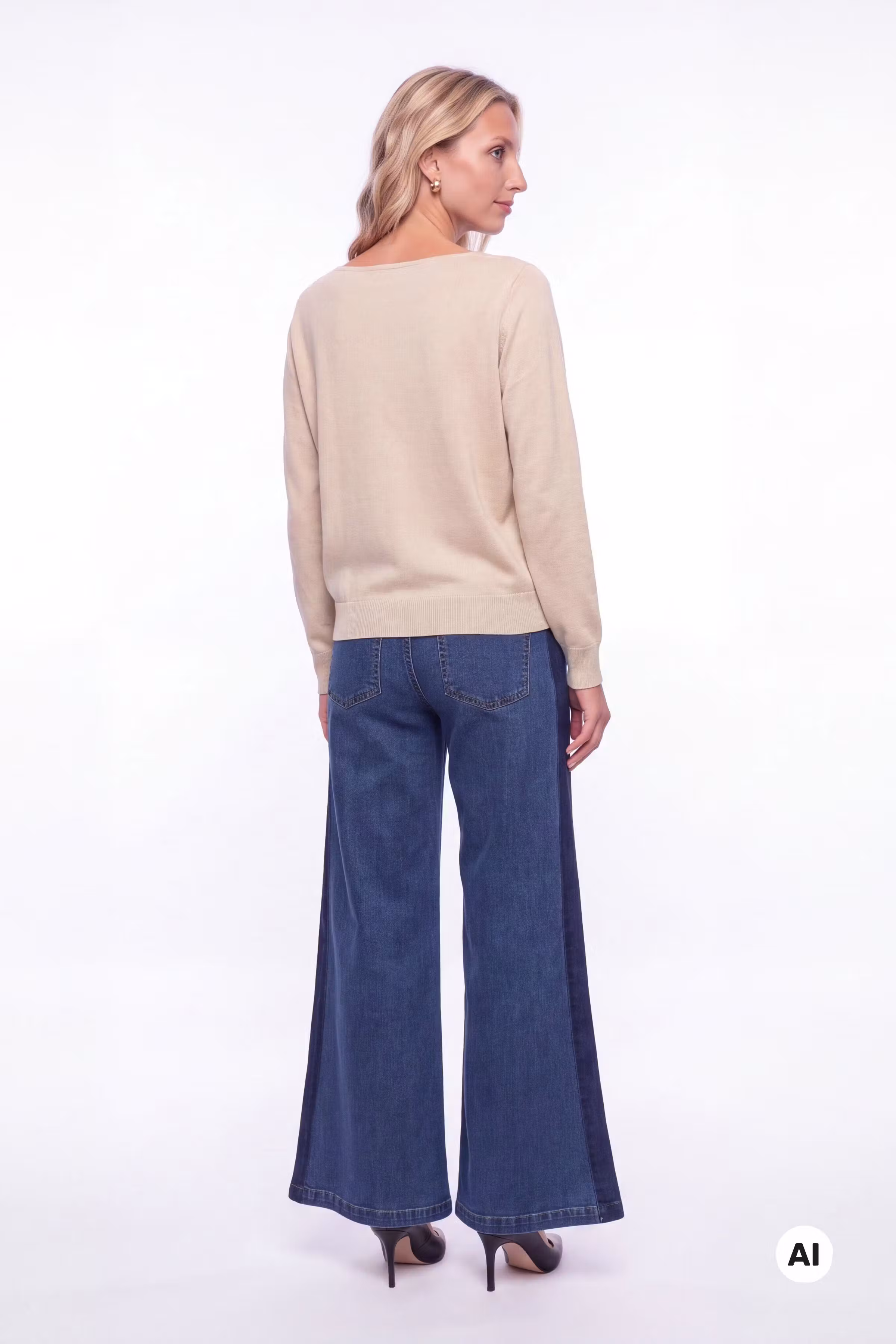 CUannemarie striktrøje LOOKBOOK BACK 50106466-5102110