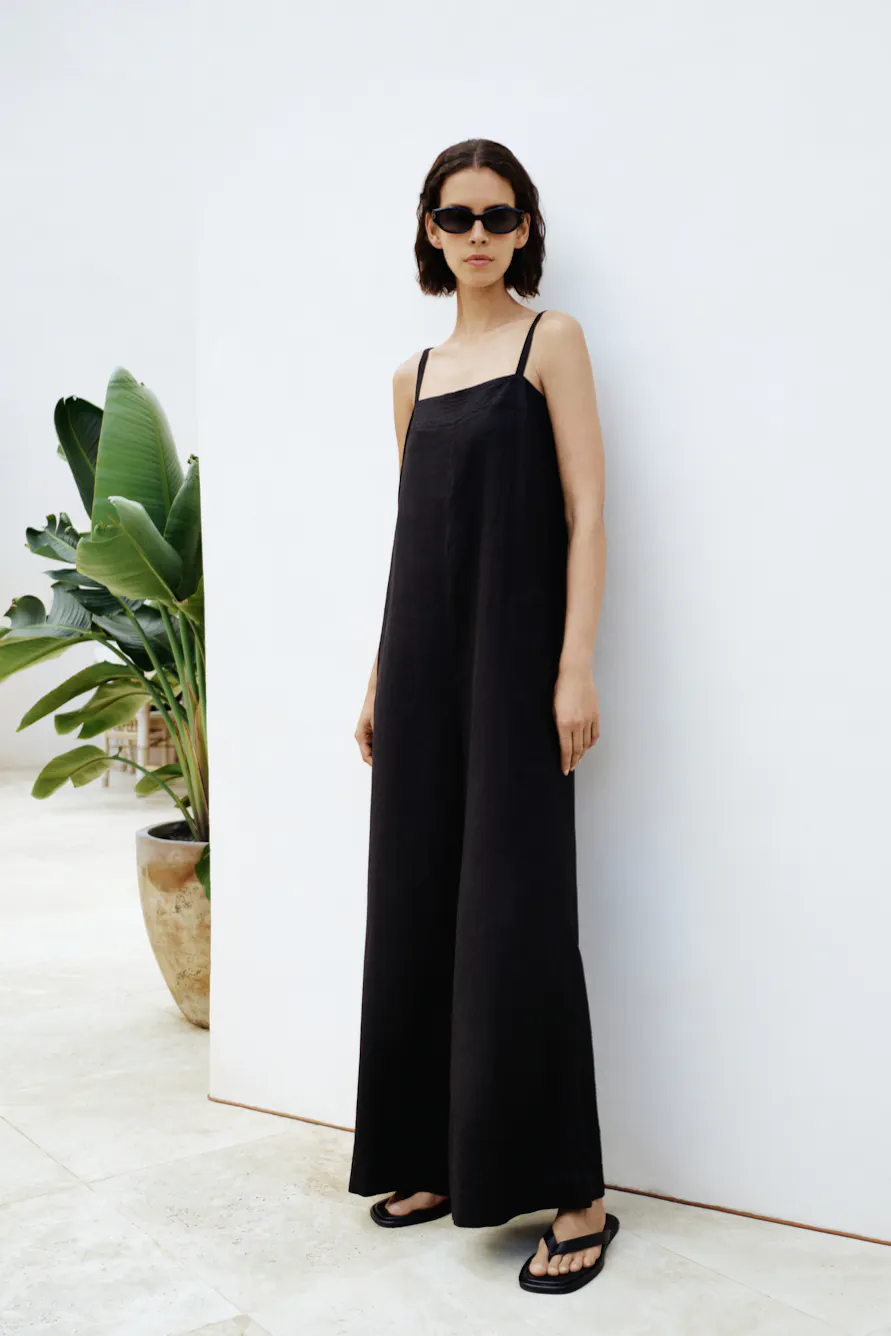 EDITHIW Hør Jumpsuit LOCATION NONE 30112546-194008