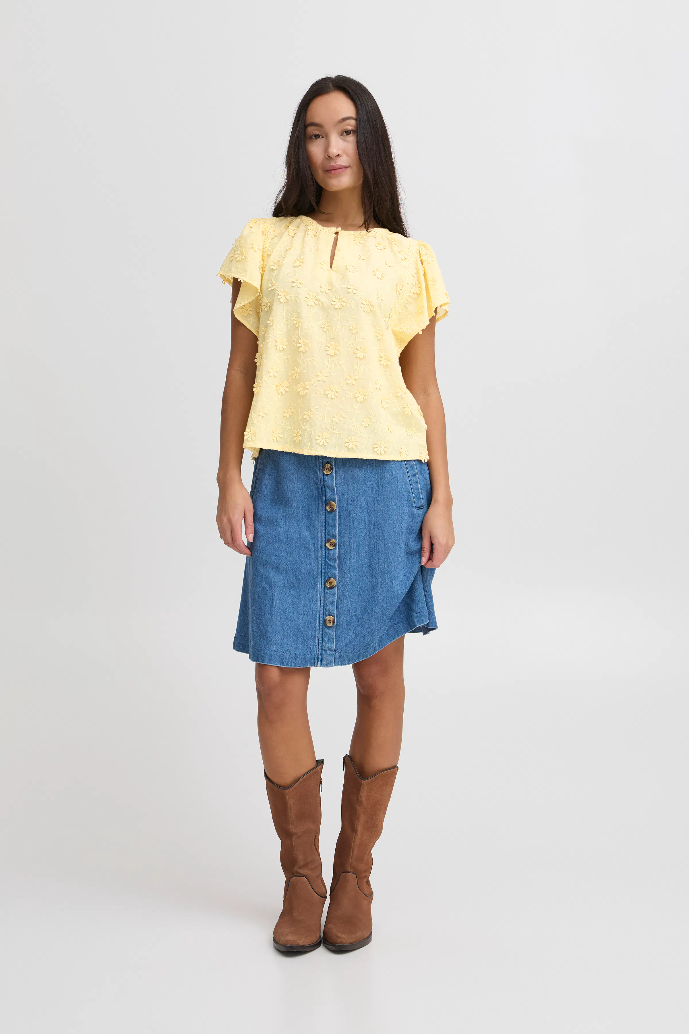 IRLIANE Blouse met korte mouwen LOOKBOOK FRONT 20122626-120826