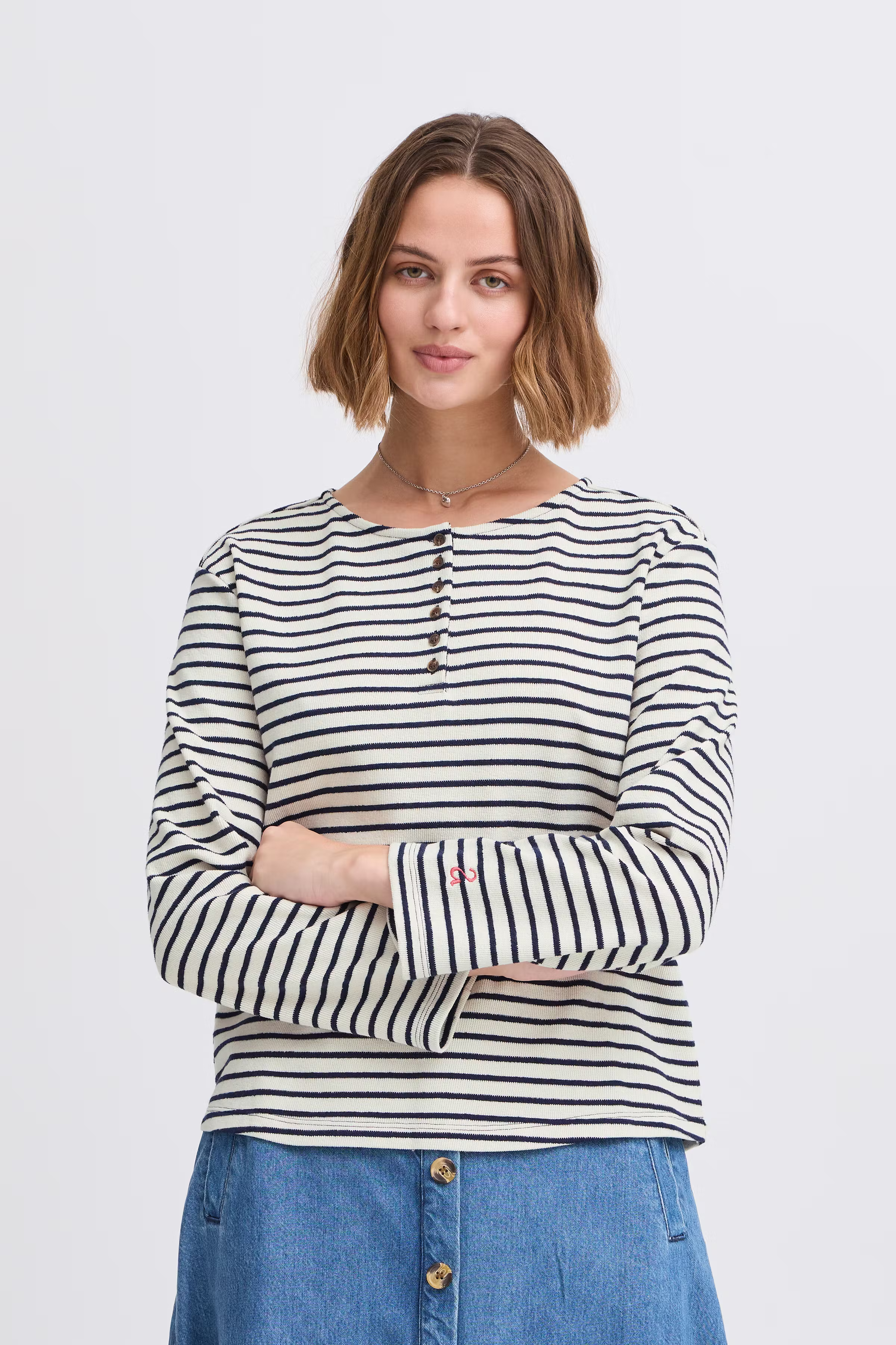 Langærmet T-shirt LOOKBOOK FRONT 20121946-130905