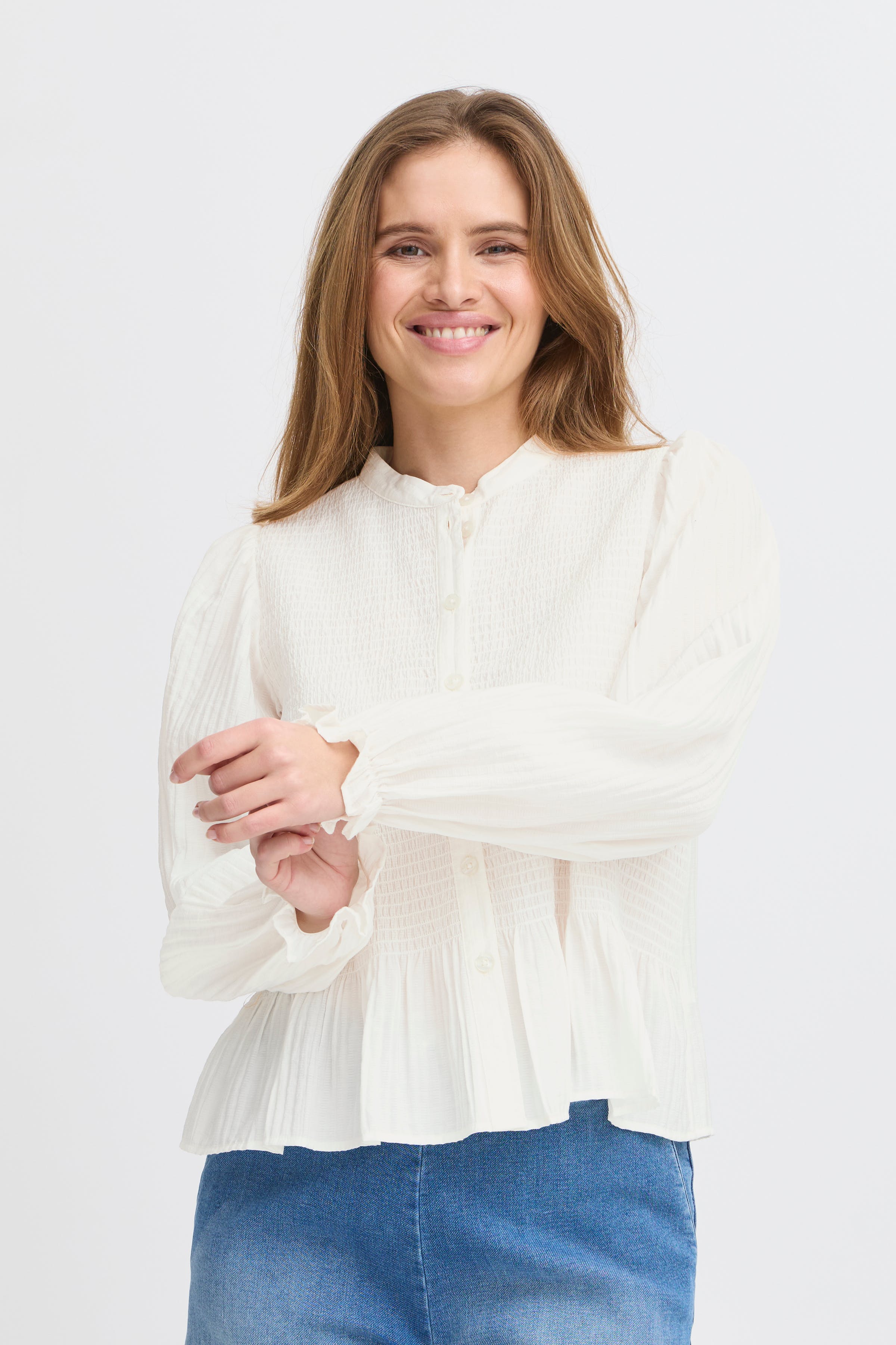 PZISABELLE Skjorte LOOKBOOK FRONT 50208756-114201