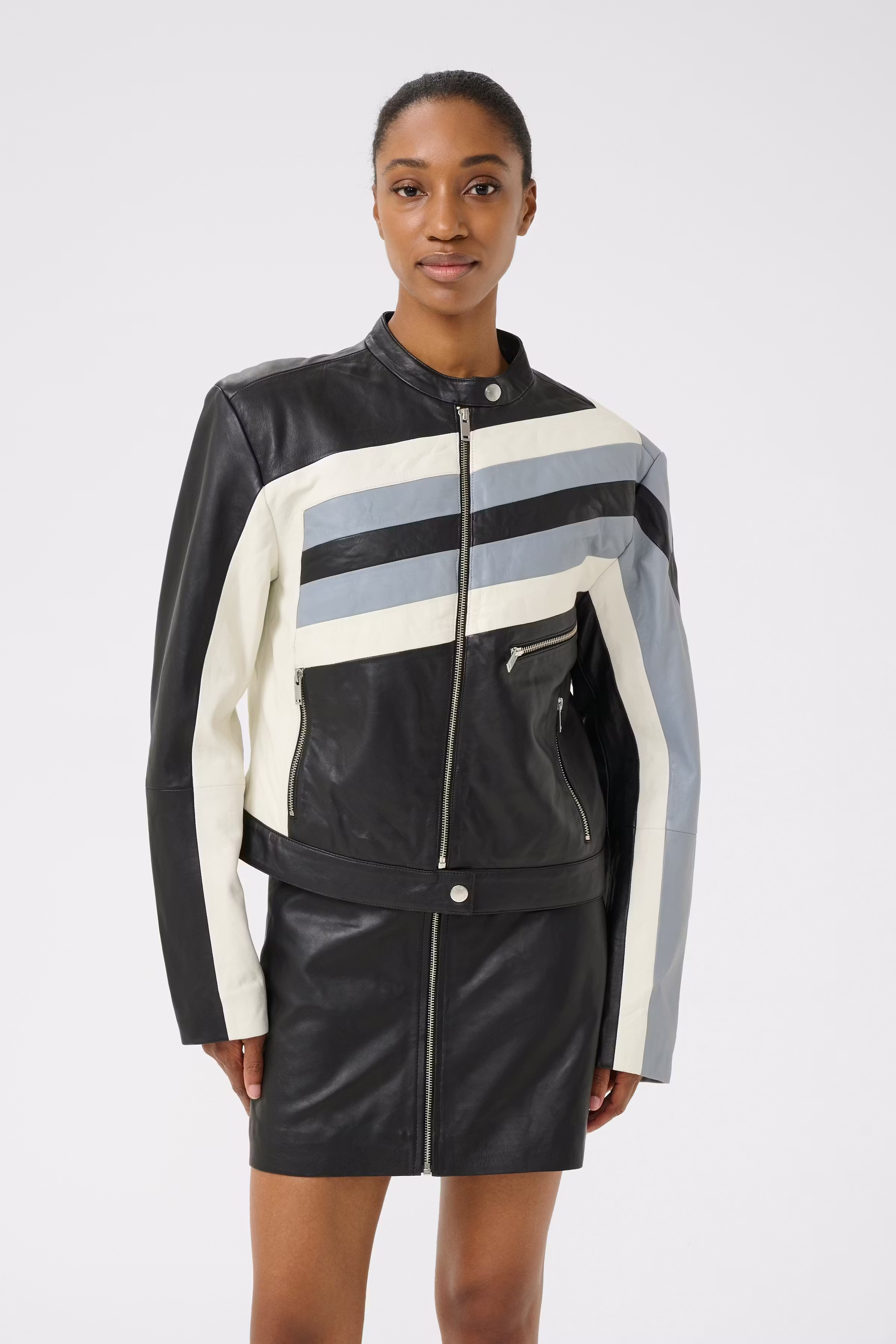 GZamida Leather jacket LOOKBOOK FRONT 10910255-100017