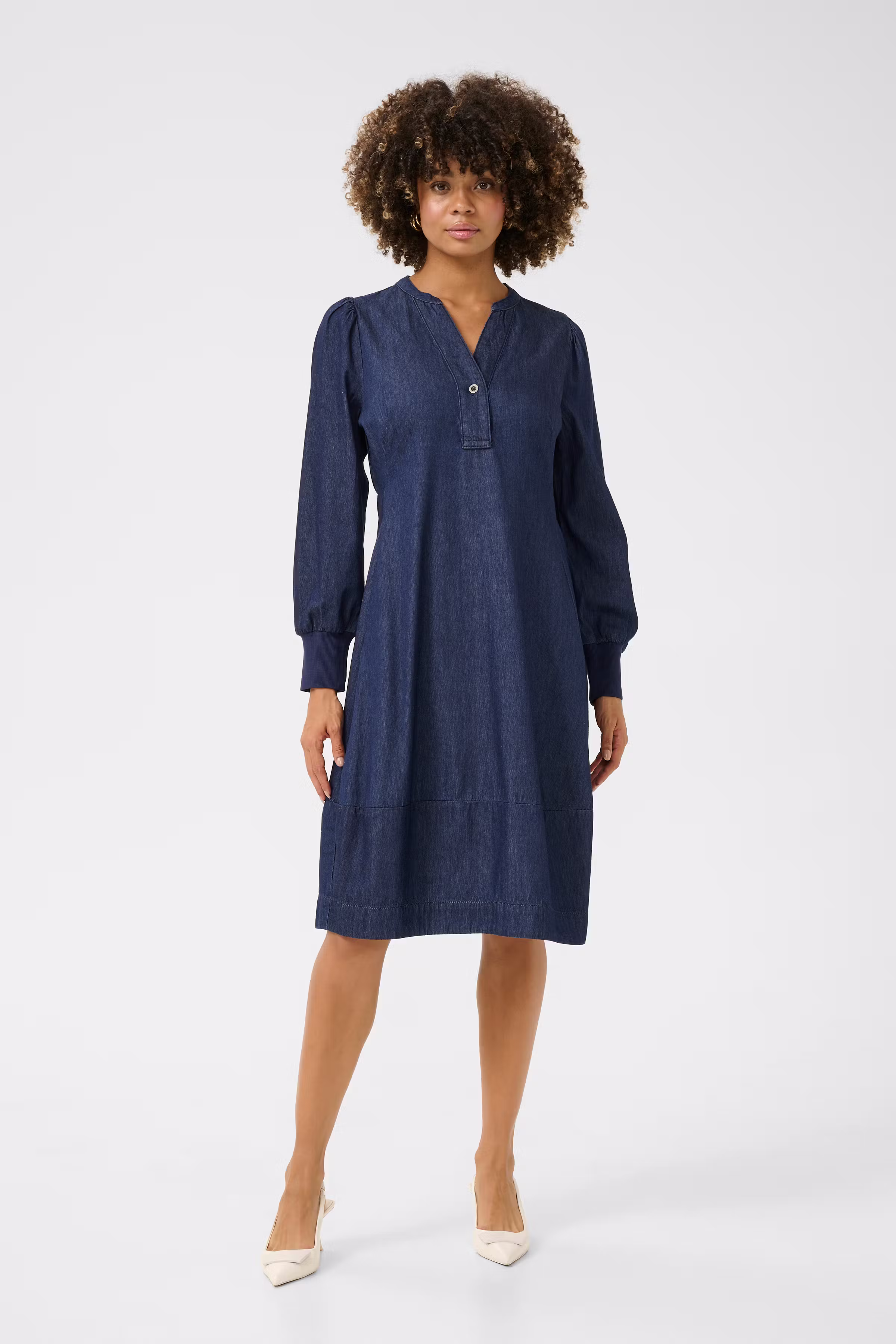 CUarpa Denim Kjole LOOKBOOK FRONT 50111524-500119