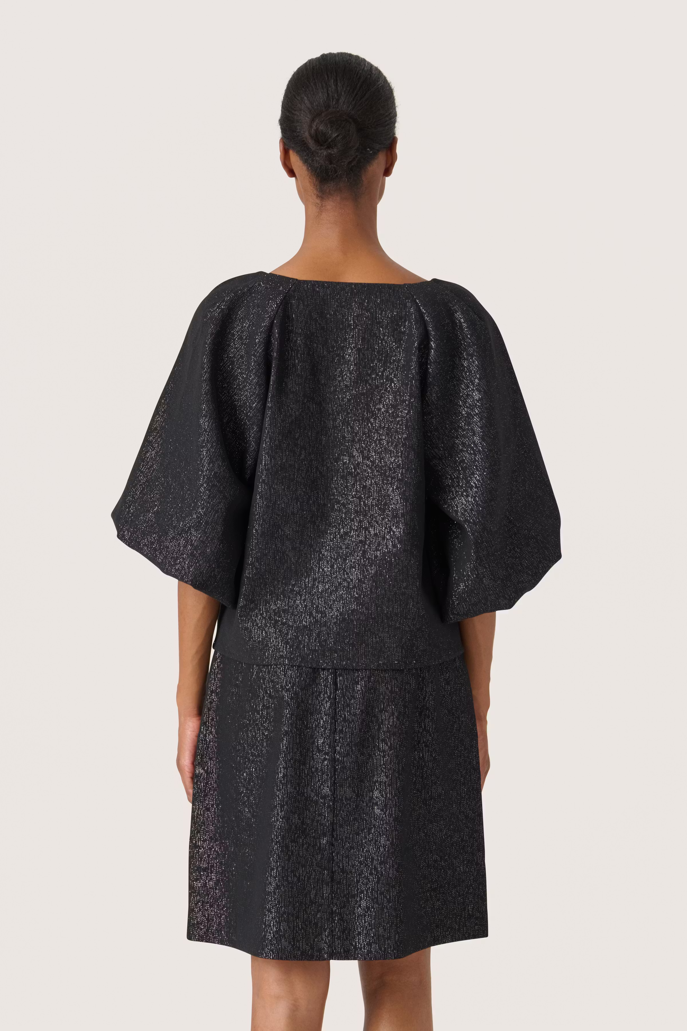 SLCahlina Glitter Blus LOOKBOOK BACK 30408161-300390