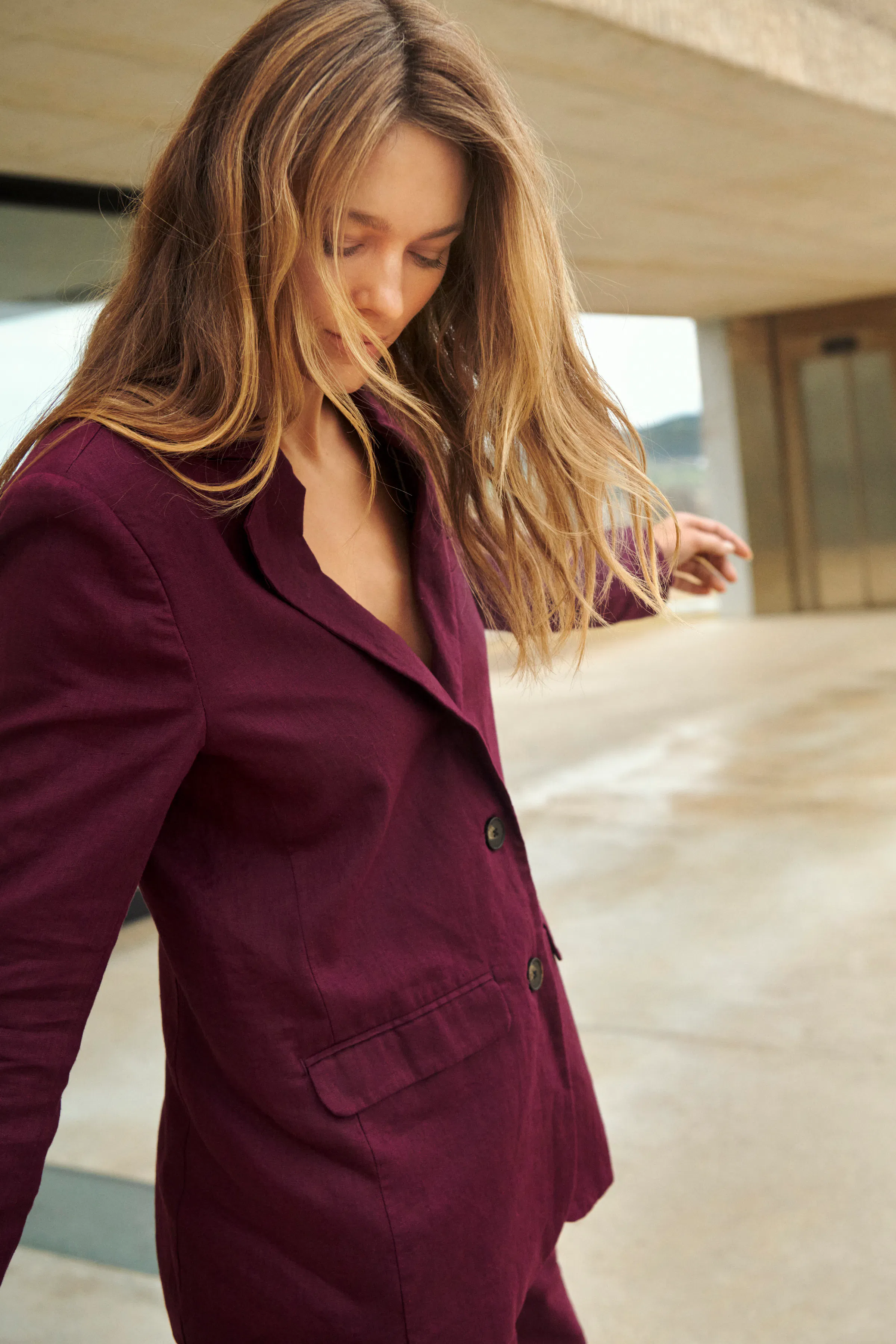 NyanPW Linen Blazer LOCATION NONE 30309561-191718