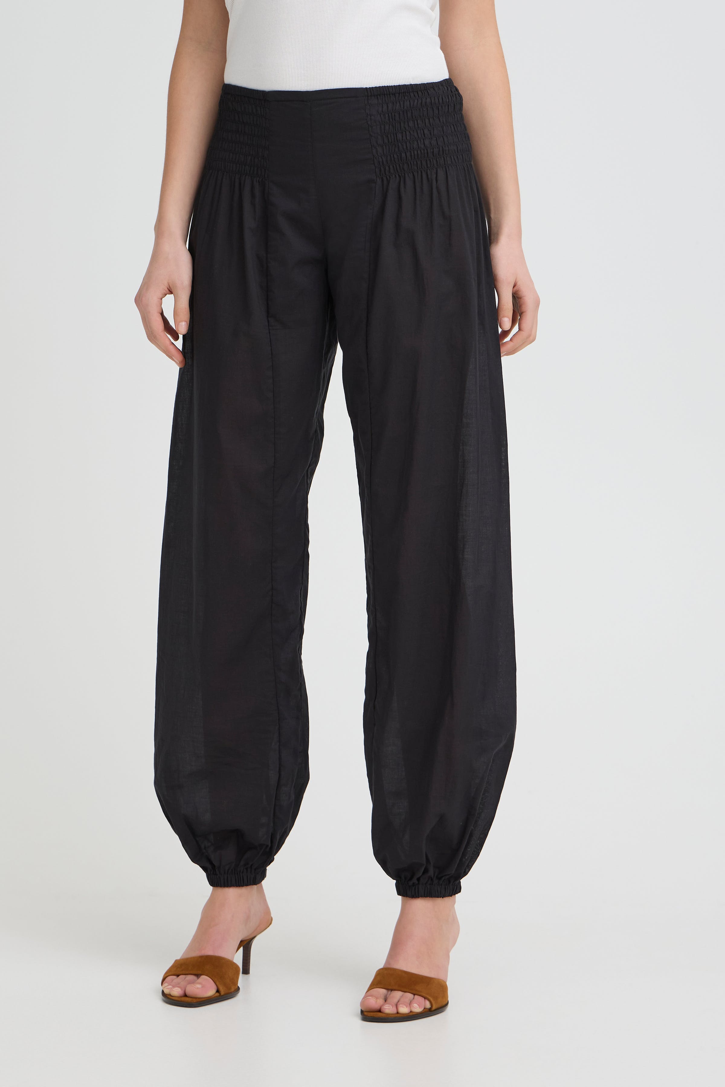 PZJill Pants in black denim cotton | Pulz Jeans